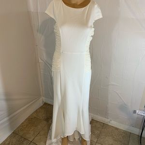 Halston heritage SIDE RUCHING GOWN